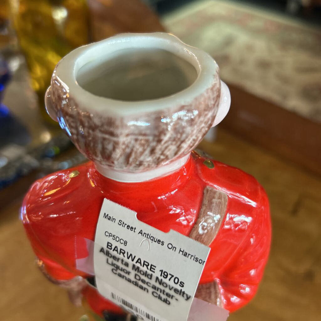 1970s Alberta Mold Novelty Liquor Decanter-Canadian Club