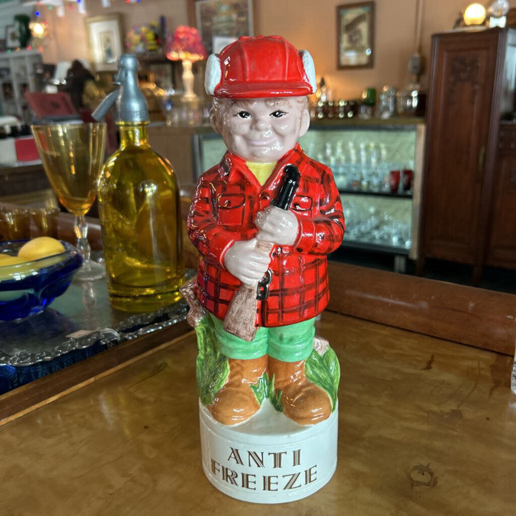 1970s Alberta Mold Novelty Liquor Decanter-Anti Freeze