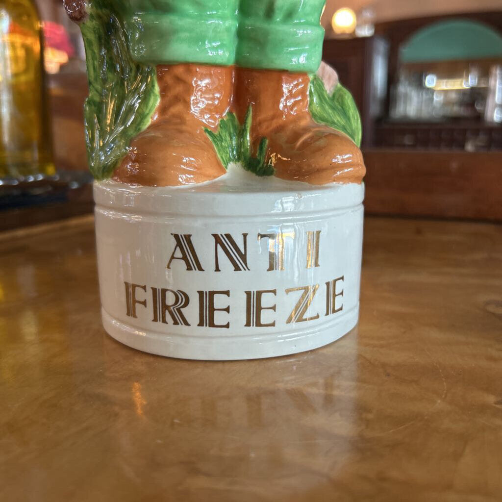 1970s Alberta Mold Novelty Liquor Decanter-Anti Freeze
