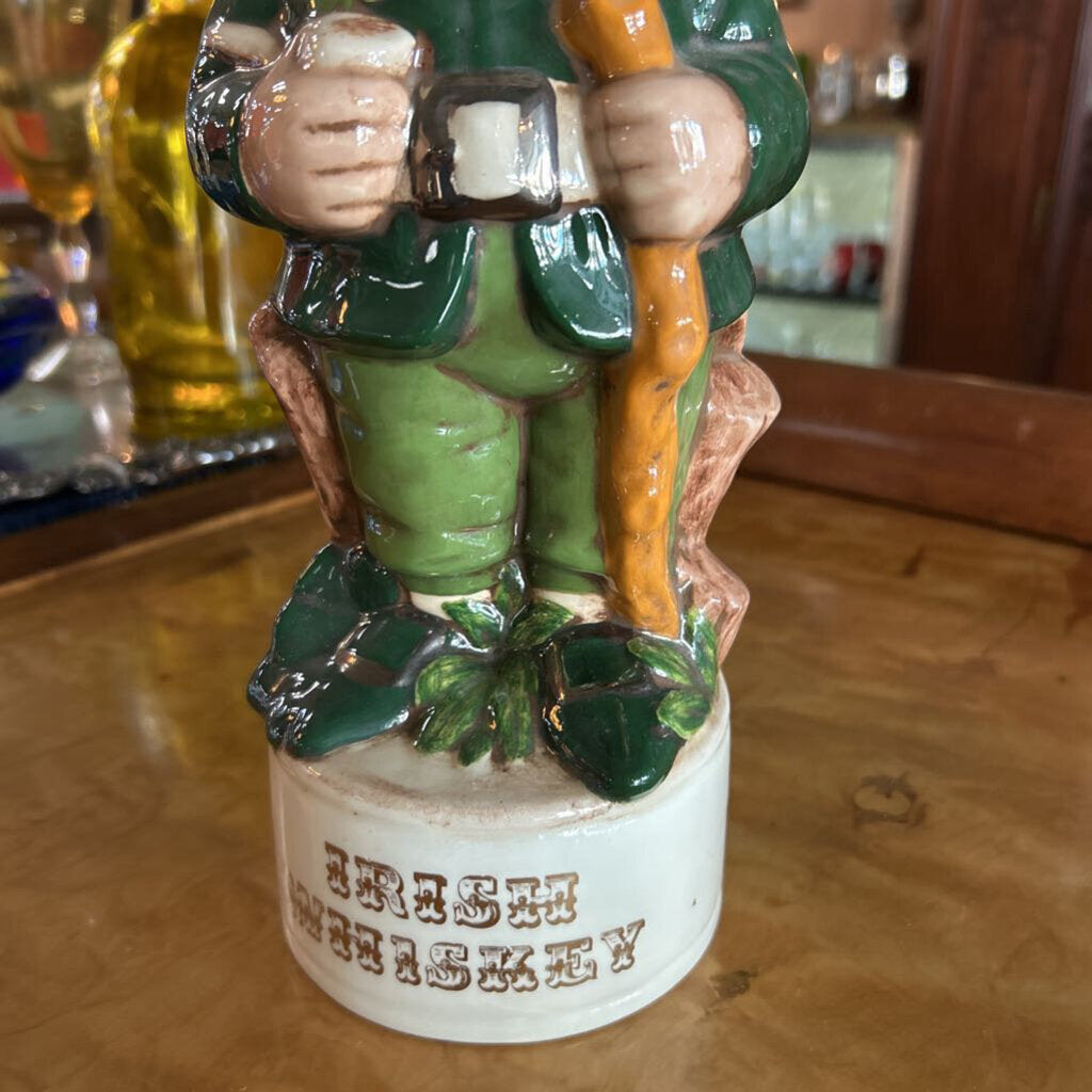 1970s Alberta Mold Novelty Liquor Decanter-Irish Whiskey