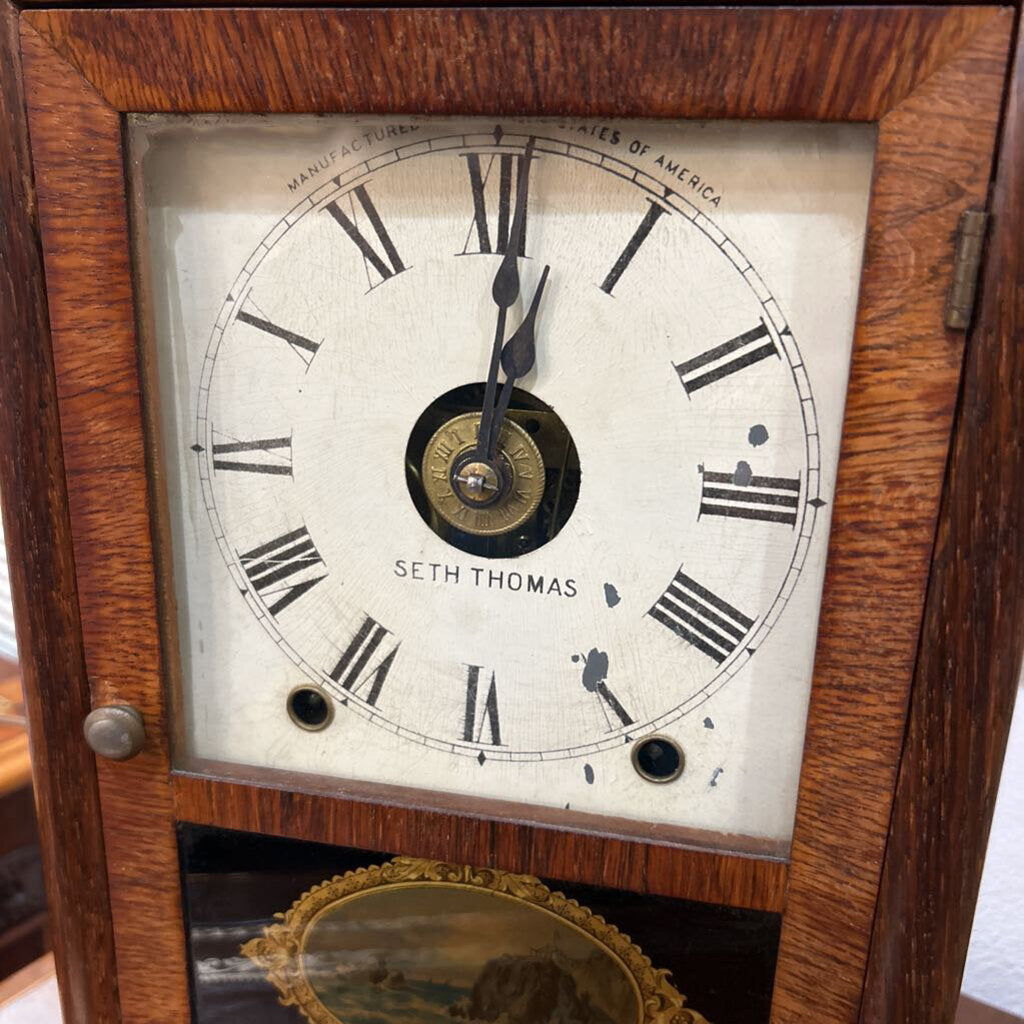 8 Day Seth Thomas Mantel Clock C.1880-1910 AS IS