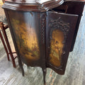 Antique Music Cabinet c.1900, Mahogany, Hand-painted