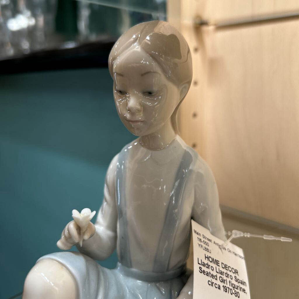 Llardro Spain Seated Girl figurine, circa 1970-80