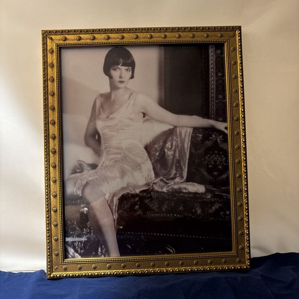 Louise Brooks "flapper" reproduction print by Eugene Richee; 9" x 11"