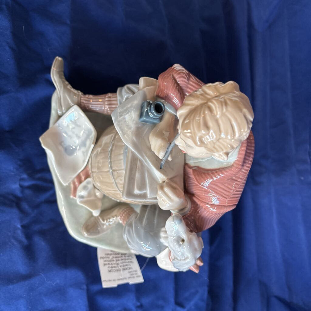 Lladro Norman Rockwell numbered edition "Love letters" model 1406 porcelain figurine