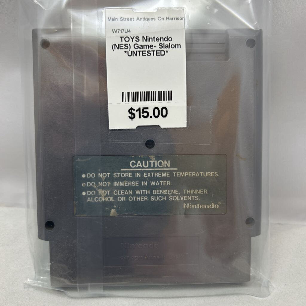 Nintendo (NES) Game- Slalom *UNTESTED*