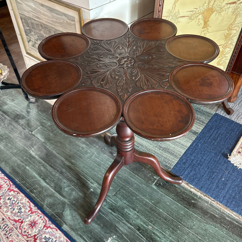 Petal Form Tilt-Top Serving Table