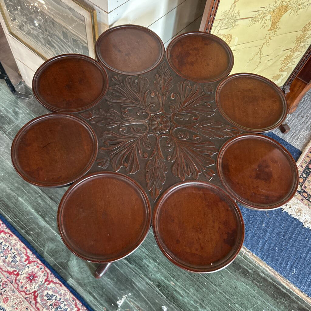 Petal Form Tilt-Top Serving Table