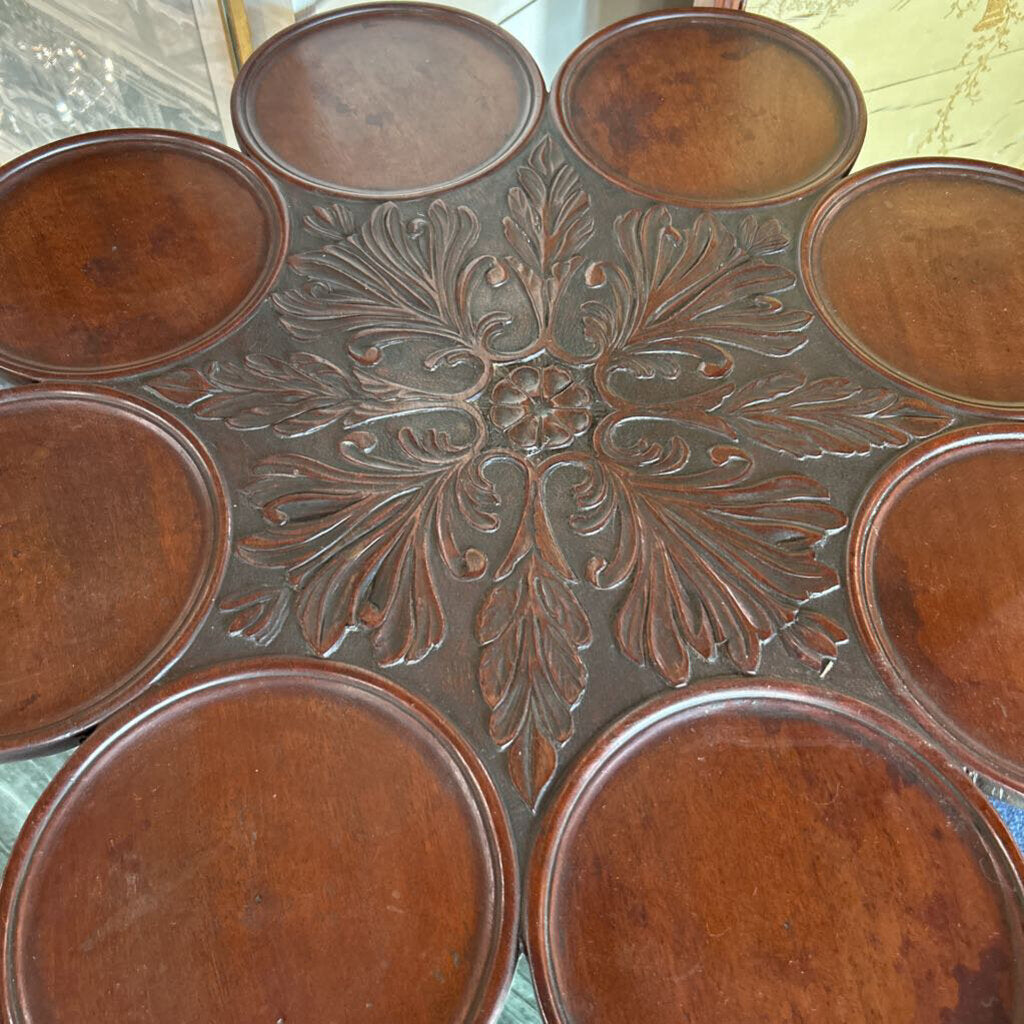 Petal Form Tilt-Top Serving Table
