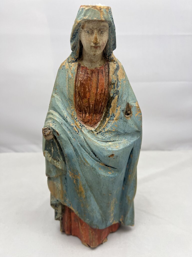 European Polychrome Virgin Mary
