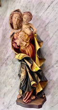 Italian Hand-Carved Madonna & Child c.1950s