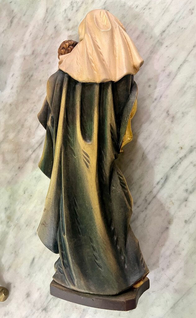Italian Hand-Carved Madonna & Child c.1950s