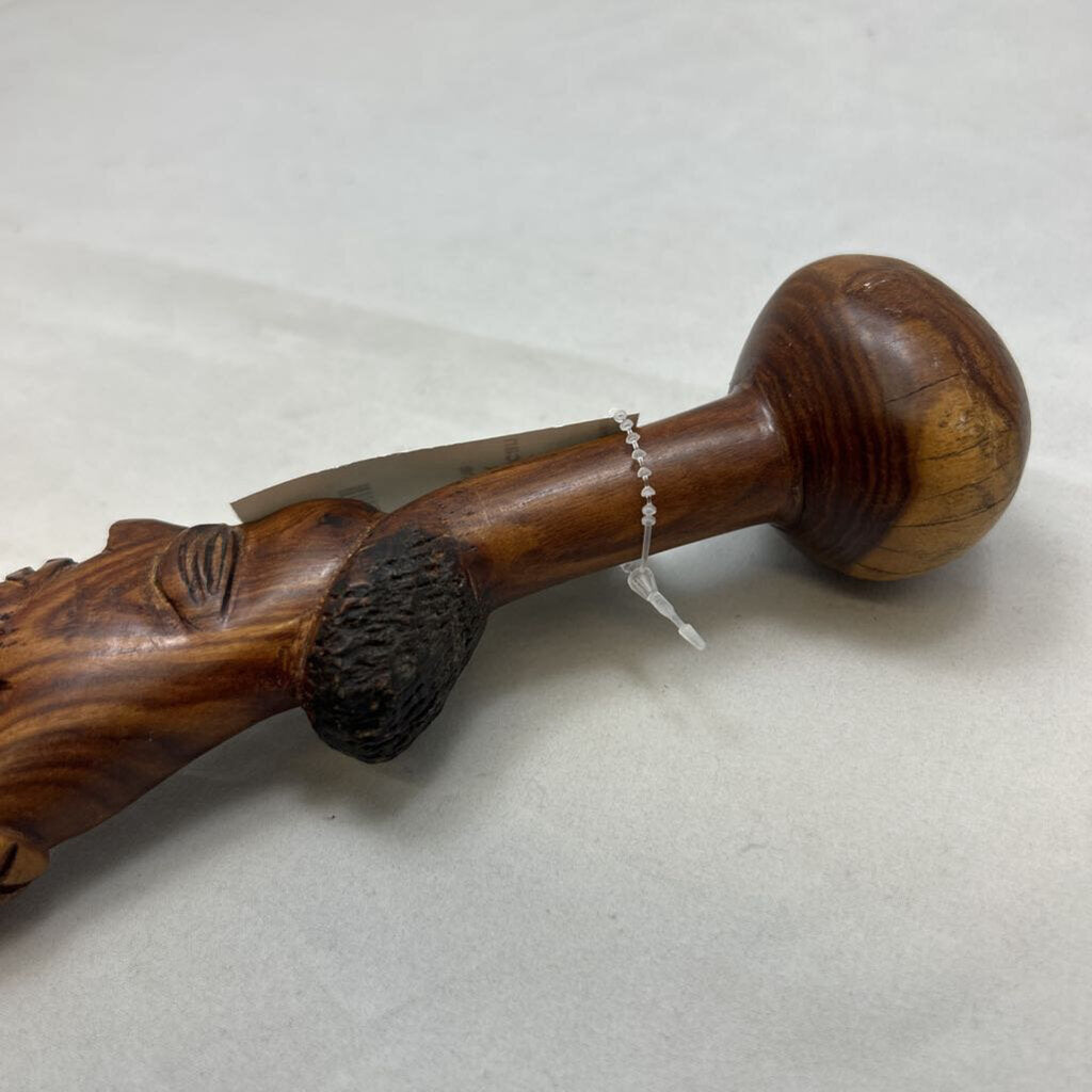 Hand Carved African Walking Stick Wooden Cane