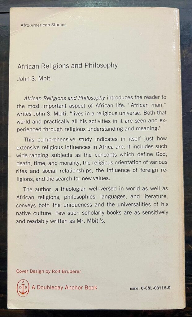 African Religion and Philosophy