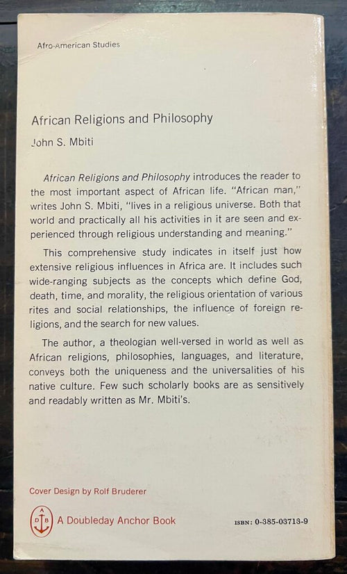 African Religion and Philosophy