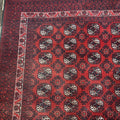 100% wool Turkmen Tribal Bokhara rug; 6.75' x 9.5'