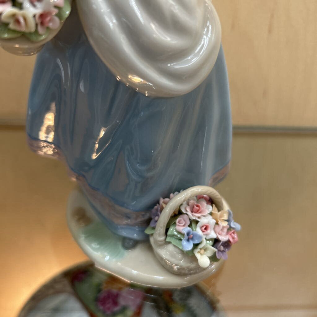 Nadal Spain "Girl With Basket of Flowers" Figurine ; Retired