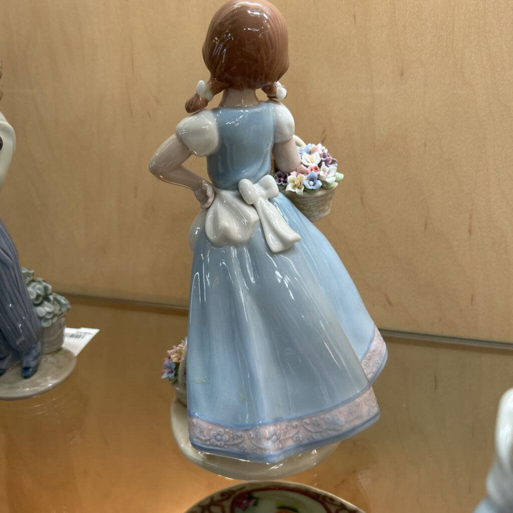 Nadal Spain "Girl With Basket of Flowers" Figurine ; Retired