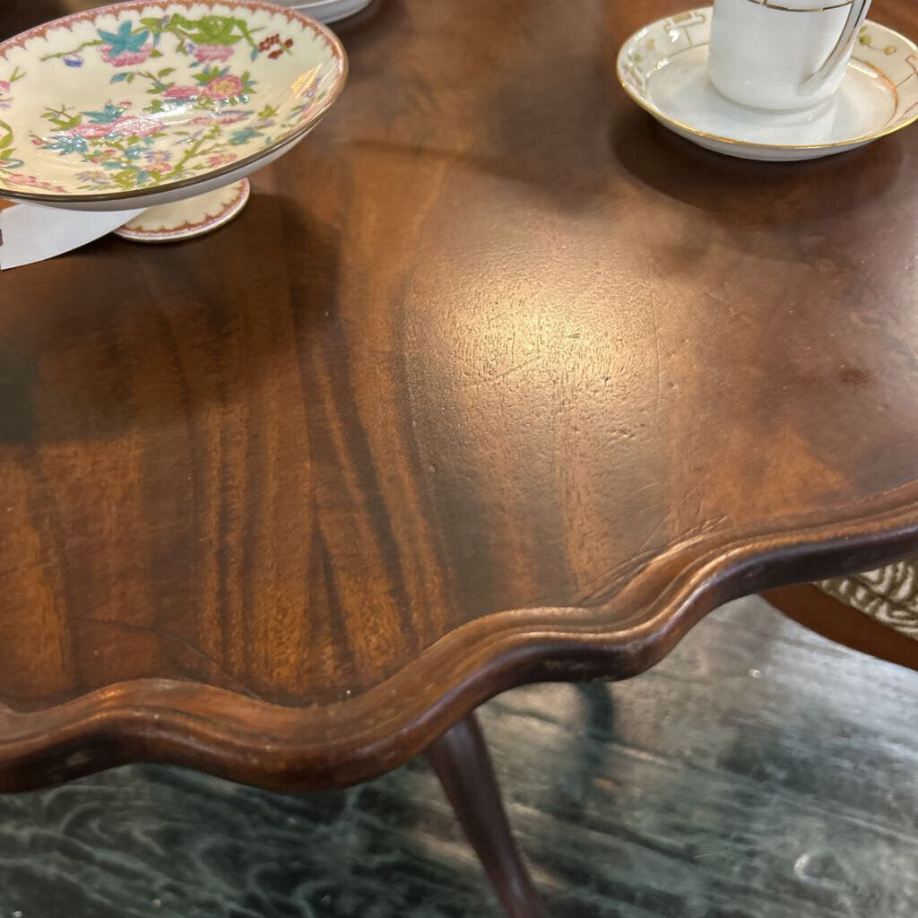 Queen Ann Revival Mahogany Tilt -Top Pie crust Tea Table; American; circa 1920-50