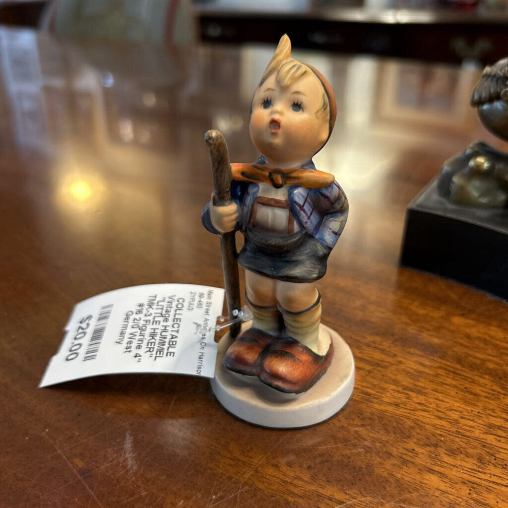 Vintage HUMMEL "LITTLE HIKER" TMK-3 Figurine 4" #16 2/0 West Germany