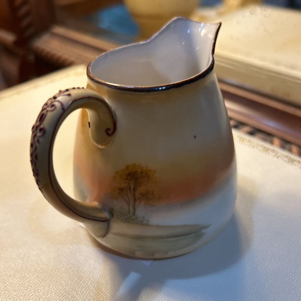 Nippon Hand Painted Windmill Scenic Creamer
