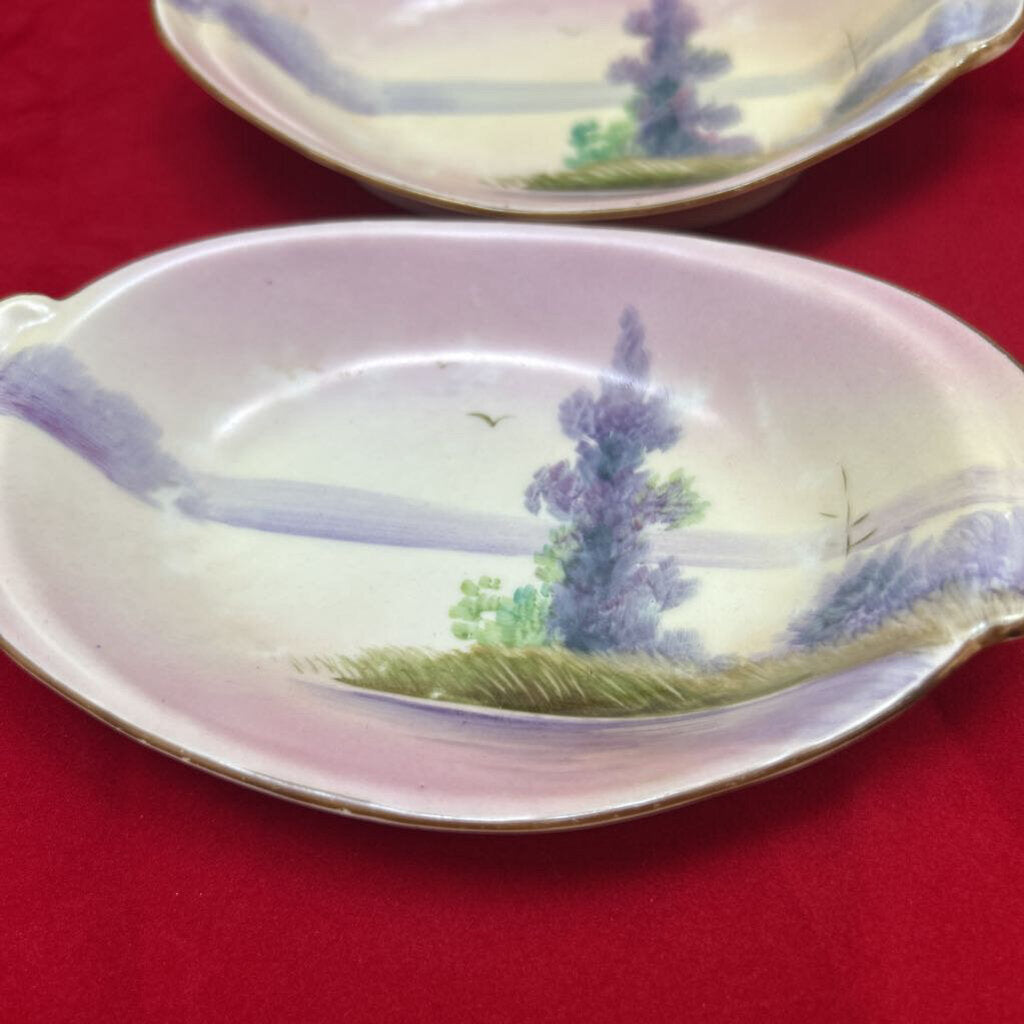 Japan Nappies Lake Scene pair