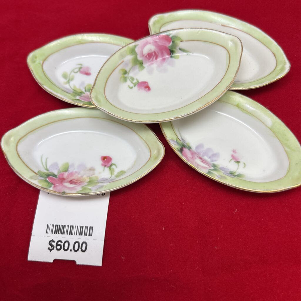 Japan rose hand painted salts