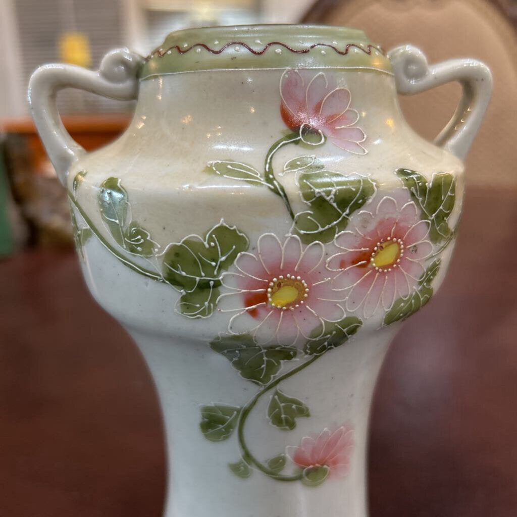 Nippon Vast Floral & Vine Detailing with Twin Handles 7" Tall