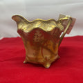 Nippon Porcelain Creamer, Gold Gilding, raised Moriage, Floral.
