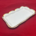 Antique Nippon Porcelain Small Tray, Gold Edge.