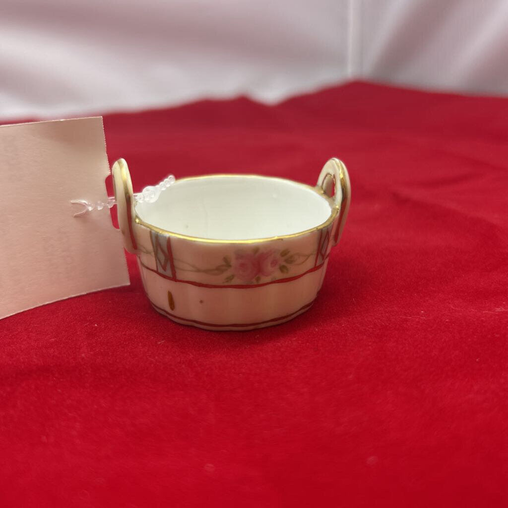 Antique Hand Painted Nippon Floral Gold Handle.