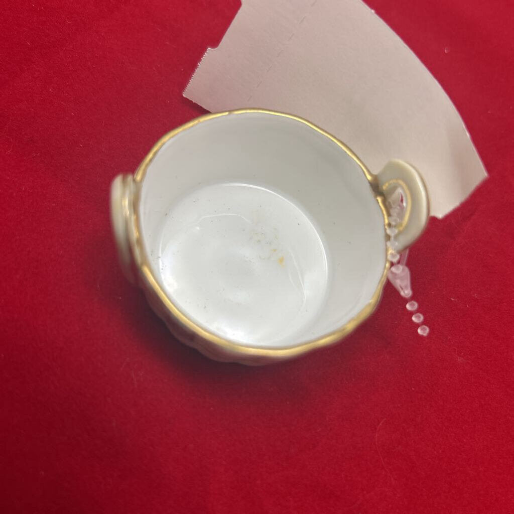Antique Hand Painted Nippon Floral Gold Handle.