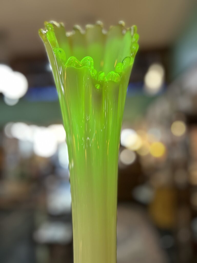 Heirloom Opalescent Swung Vase