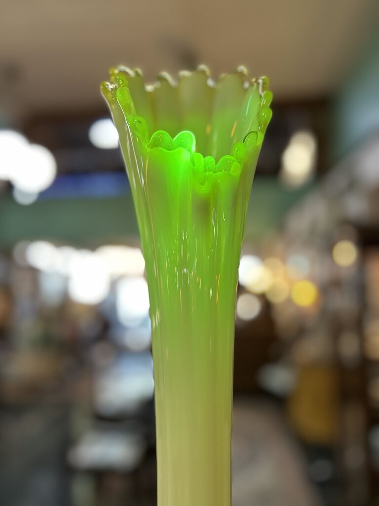 Heirloom Opalescent Swung Vase