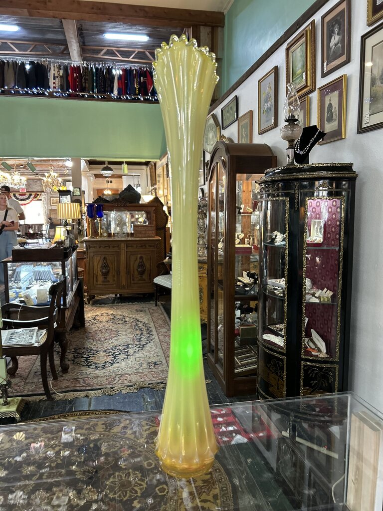 Heirloom Opalescent Swung Vase