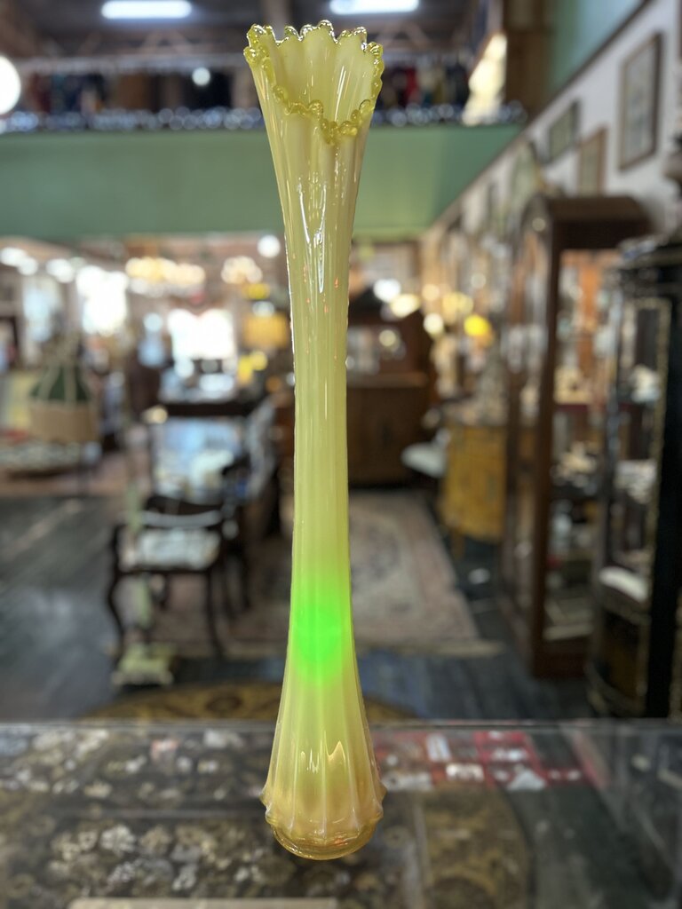 Heirloom Opalescent Swung Vase