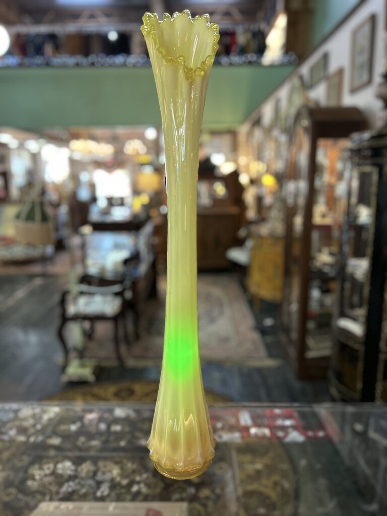 Heirloom Opalescent Swung Vase