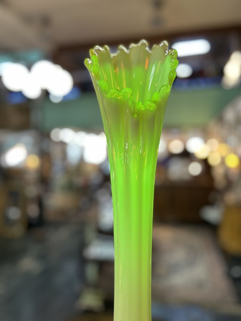 Heirloom Opalescent Swung Vase