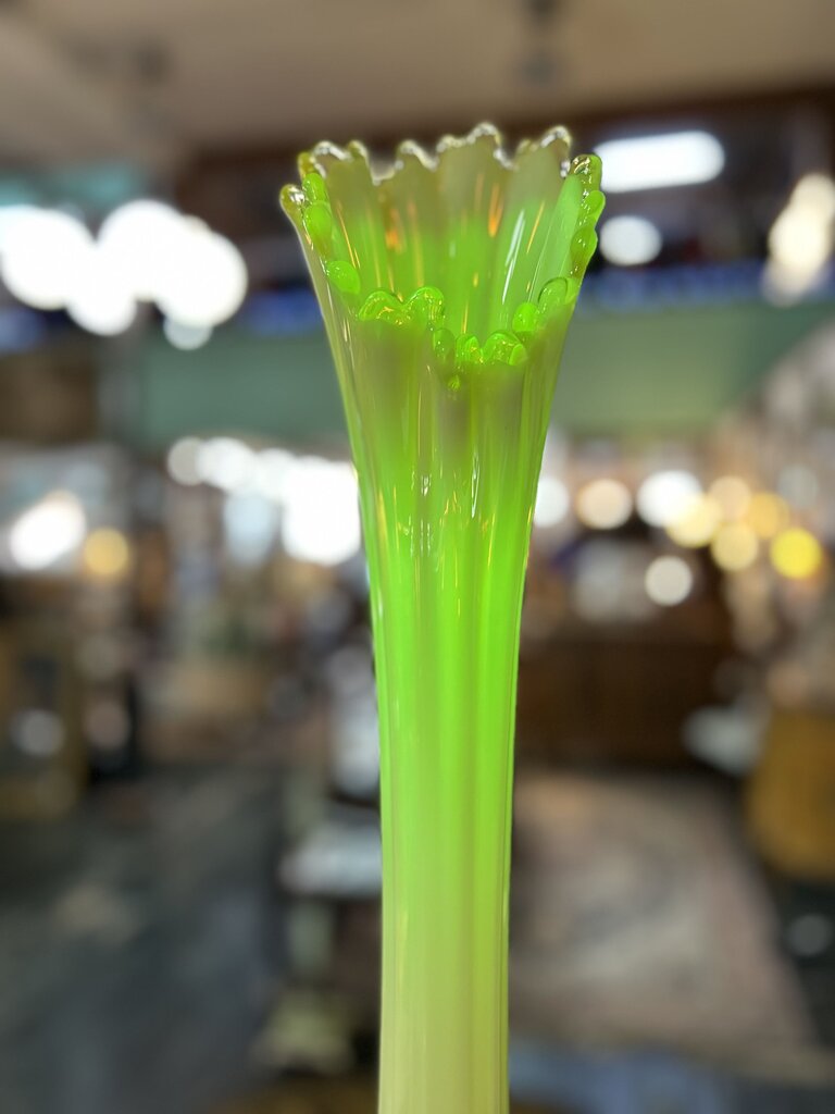 Heirloom Opalescent Swung Vase
