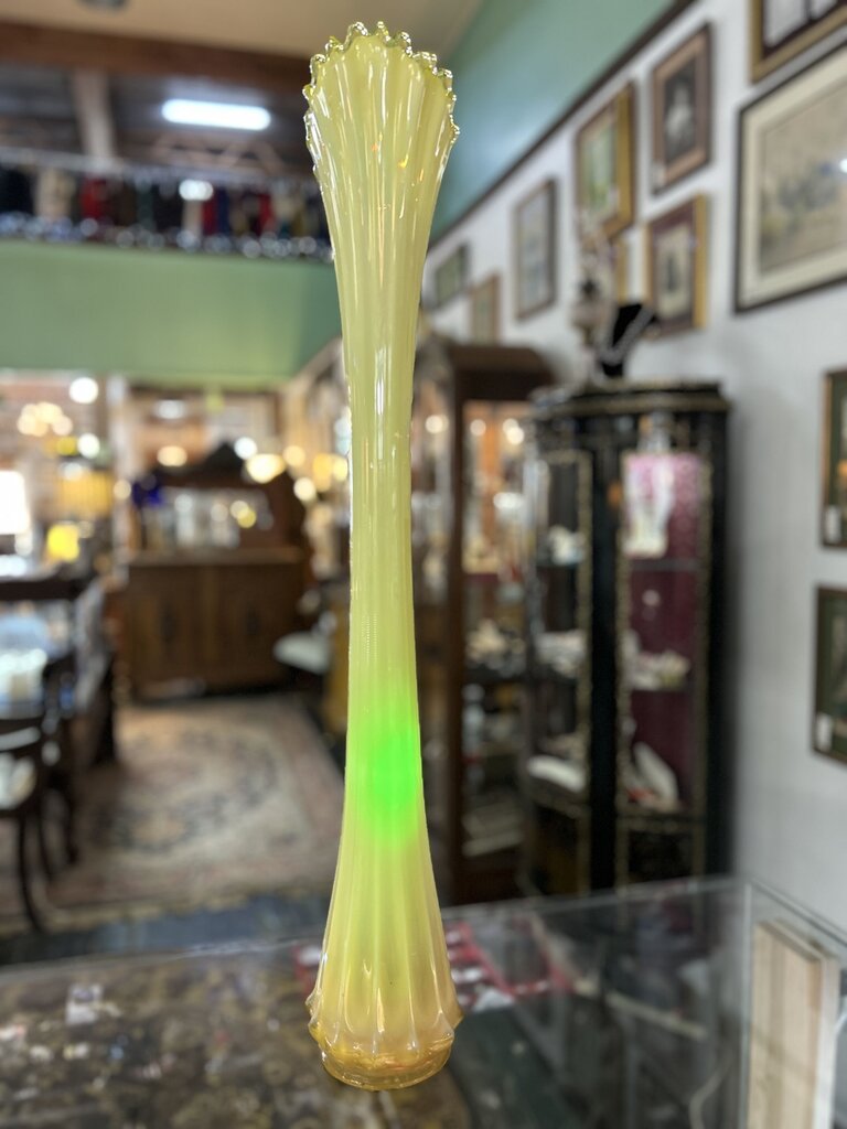 Heirloom Opalescent Swung Vase