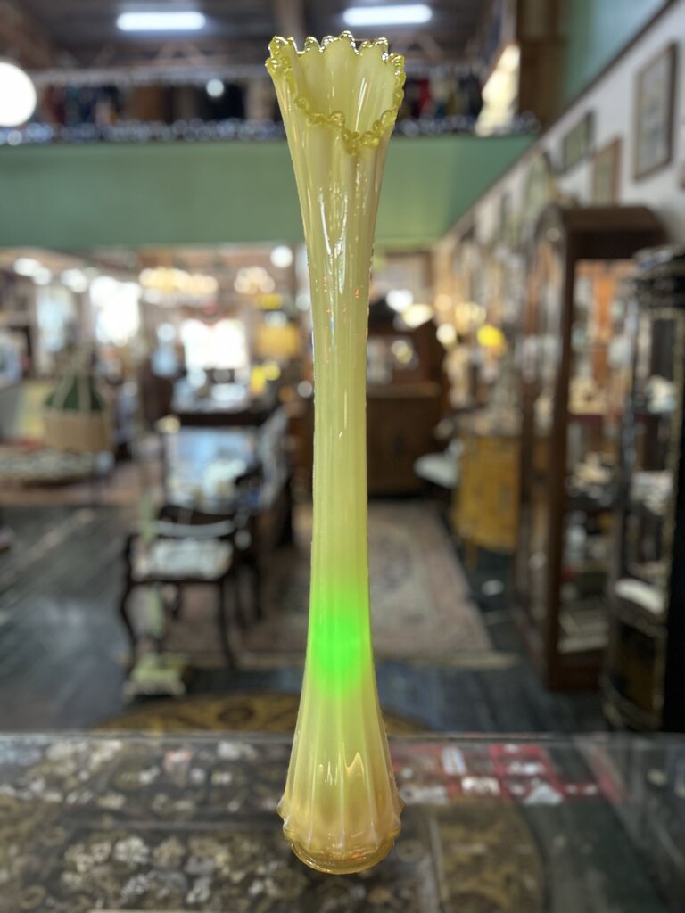 Heirloom Opalescent Swung Vase