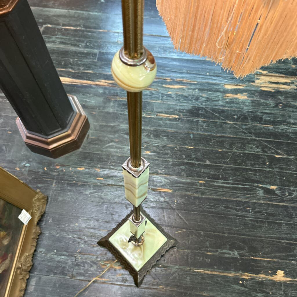 Art Deco Uranium Bridge Lamp