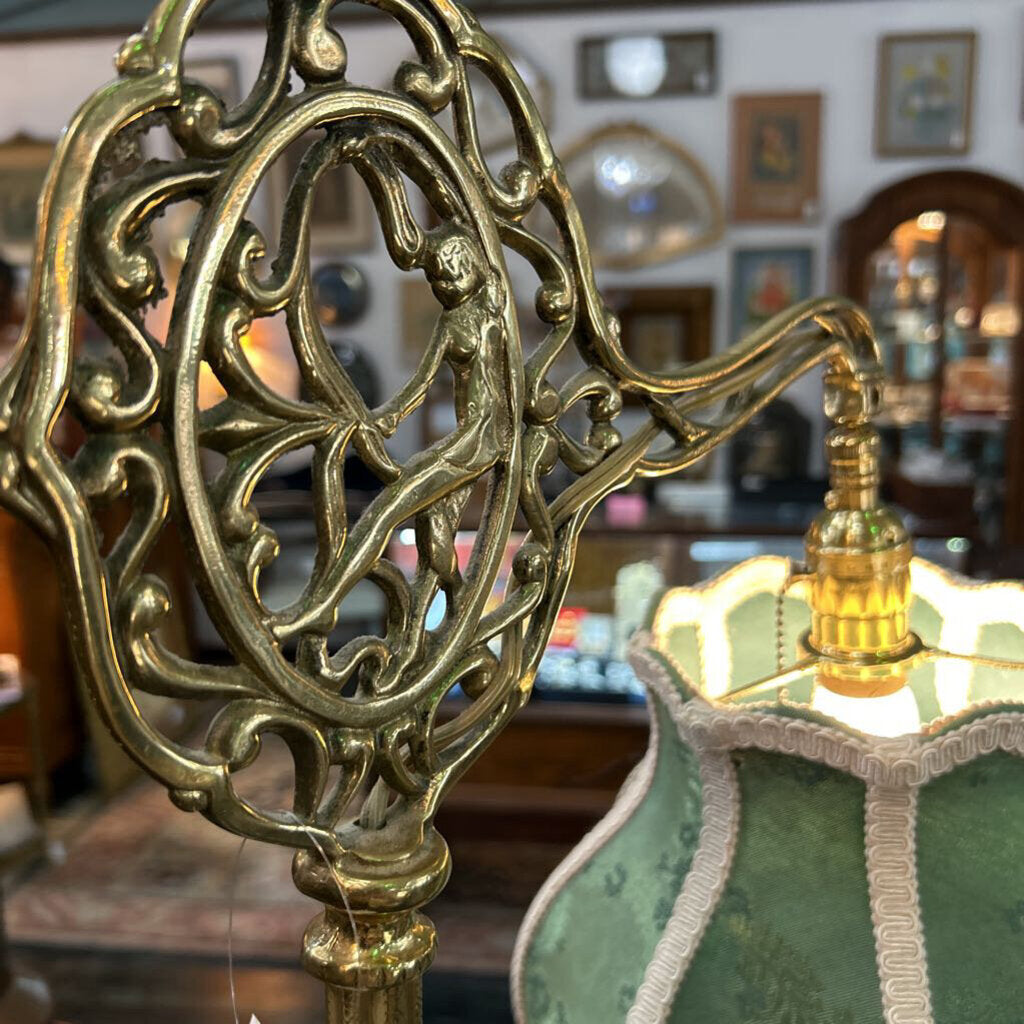 Art Deco Uranium Bridge Lamp