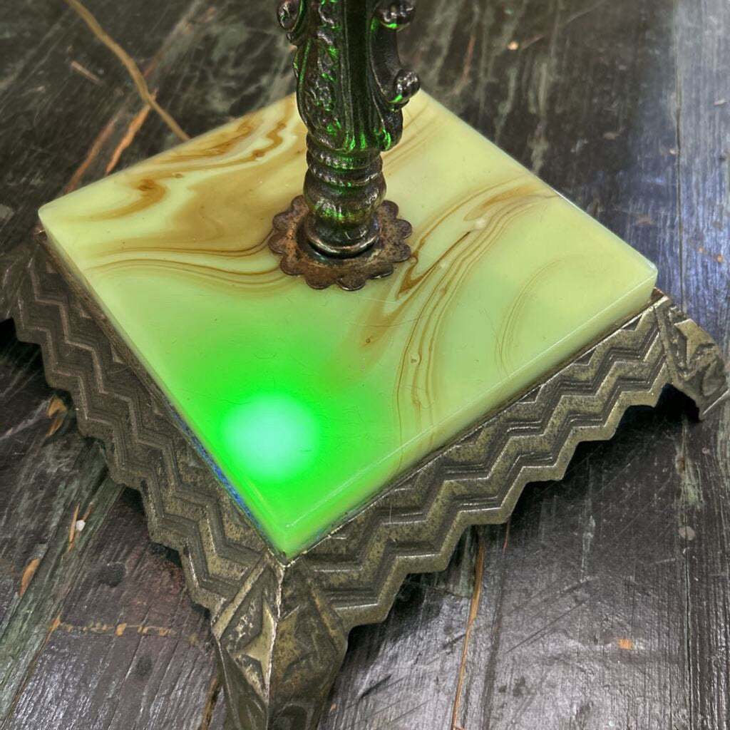 Art Deco Uranium Bridge Lamp
