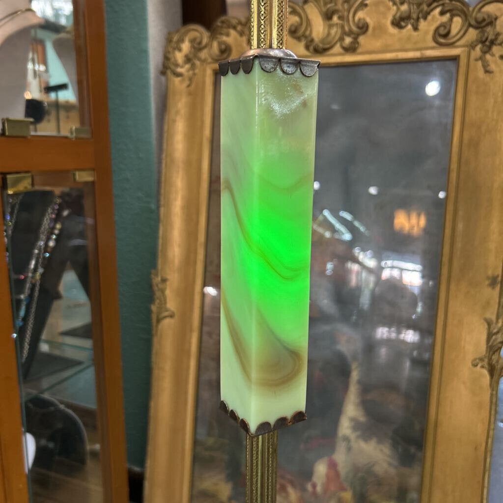 Art Deco Uranium Bridge Lamp