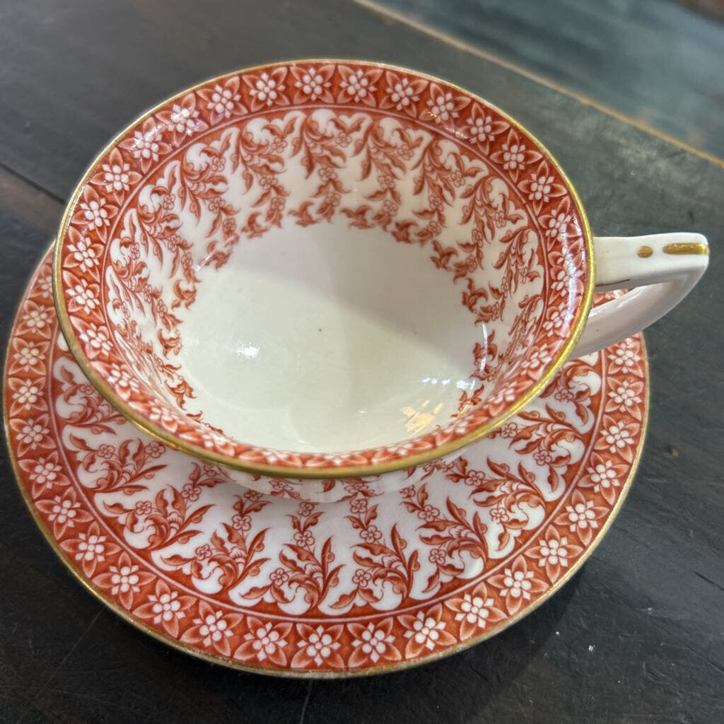 Covington Brothers, England, Fine China, Orange Gold Detail