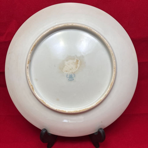 Antique Nippon Floral Dinner Plate, H.Painted.