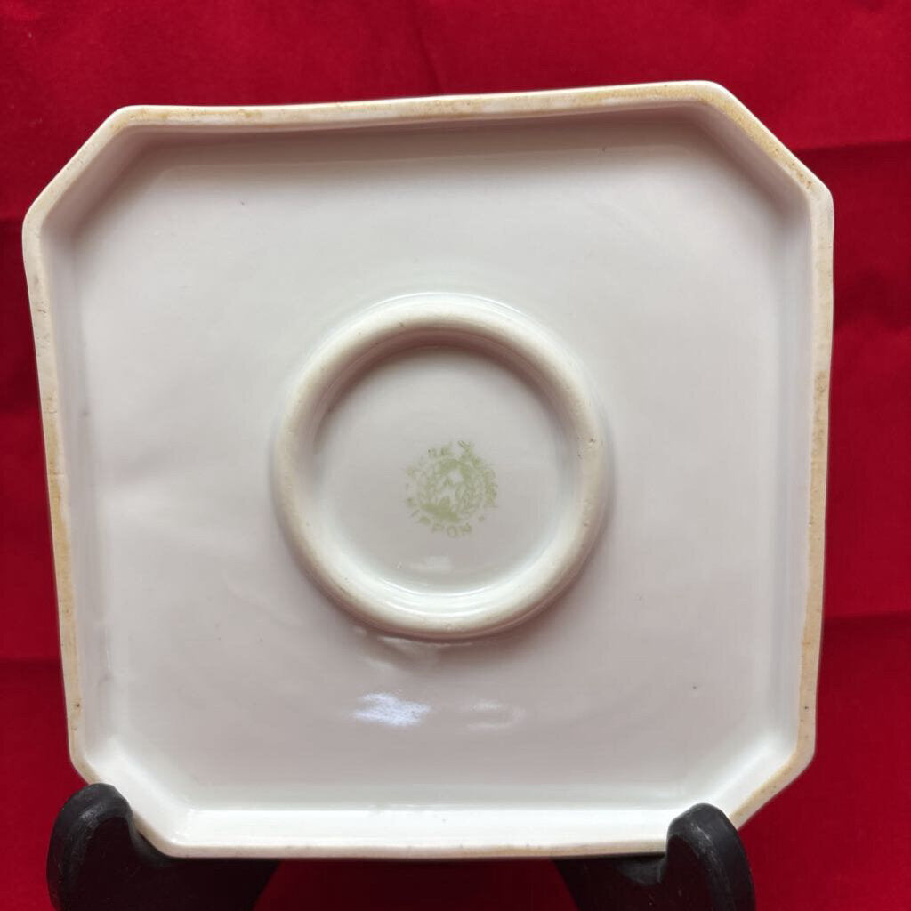 Nippon Porcelain H.Painted "Trees In Meadow" Trivet