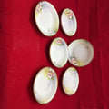 Nippon Berry Bowls Floral Yellow/Pink Gold Detail *AS IS* Set 6