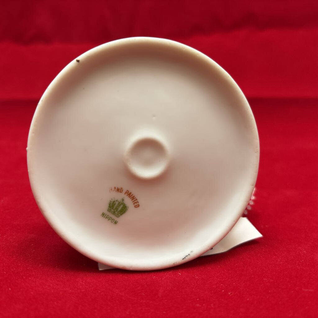 Antique Nippon Floral Lidded Dish (No Spoon)